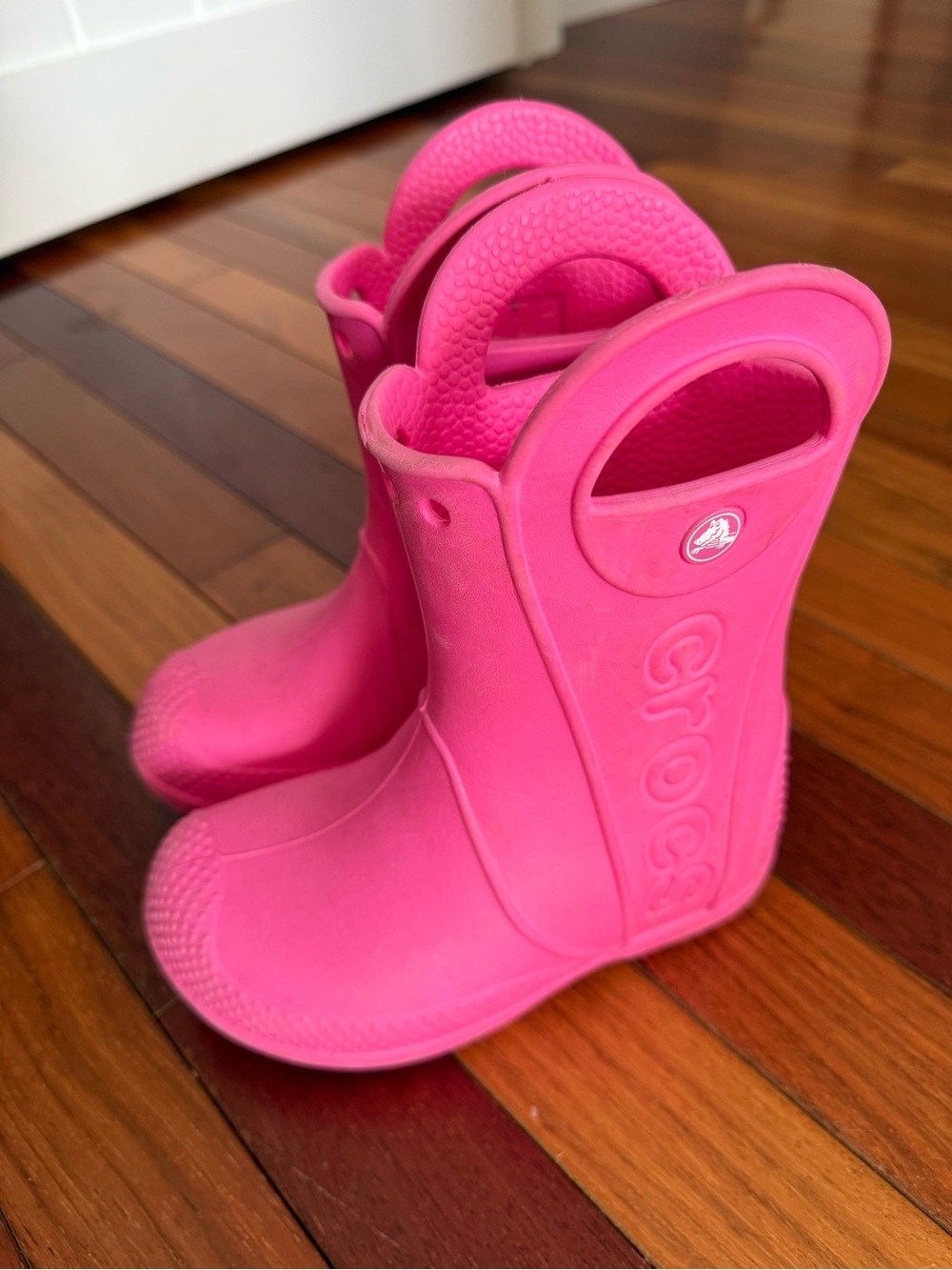 Crocs Kids' Handle It Rain Boot Pink